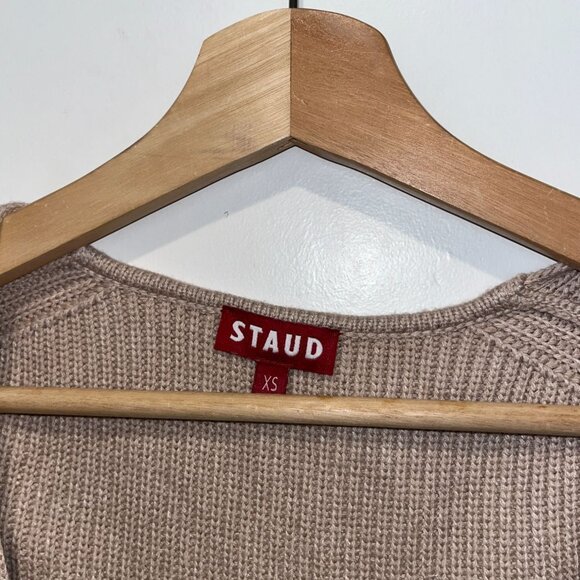 STAUD Camden Rib Knit Bustier Maxi Dress Women size XS - Picture 7 of 12